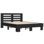 Estructura de cama madera de ingeniería y metal negro 140x190cm de vidaXL, Camas y somieres - Ref: Foro24-3280112, Precio: 14...