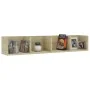 Estante de pared para CD contrachapada color roble 100x18x18 cm de vidaXL, Estantes y estanterías - Ref: Foro24-801322, Preci...
