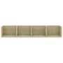 Estante de pared para CD contrachapada color roble 100x18x18 cm de vidaXL, Estantes y estanterías - Ref: Foro24-801322, Preci...