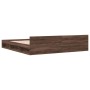 Cama con cajones madera ingeniería marrón roble 200x200 cm de vidaXL, Camas y somieres - Ref: Foro24-3280726, Precio: 219,22 ...
