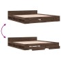 Cama con cajones madera ingeniería marrón roble 200x200 cm de vidaXL, Camas y somieres - Ref: Foro24-3280726, Precio: 219,22 ...
