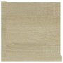 Estante de pared para CD contrachapada color roble 100x18x18 cm de vidaXL, Estantes y estanterías - Ref: Foro24-801322, Preci...
