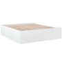 Estructura de cama madera de ingeniería blanca 200x200 cm de vidaXL, Camas y somieres - Ref: Foro24-3280895, Precio: 165,17 €...
