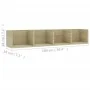Estante de pared para CD contrachapada color roble 100x18x18 cm de vidaXL, Estantes y estanterías - Ref: Foro24-801322, Preci...