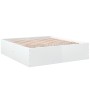 Estructura de cama madera de ingeniería blanca 200x200 cm de vidaXL, Camas y somieres - Ref: Foro24-3280895, Precio: 165,17 €...
