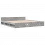 Cama con cajones madera ingeniería gris hormigón 180x200 cm de vidaXL, Camas y somieres - Ref: Foro24-3280730, Precio: 182,00...