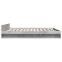 Cama con cajones madera ingeniería gris hormigón 180x200 cm de vidaXL, Camas y somieres - Ref: Foro24-3280730, Precio: 182,00...