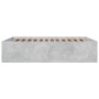 Estructura de cama madera de ingeniería gris hormigón 160x200cm de vidaXL, Camas y somieres - Ref: Foro24-3280912, Precio: 14...