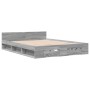 Cama con cajones madera ingeniería gris Sonoma 140x200 cm de vidaXL, Camas y somieres - Ref: Foro24-3280753, Precio: 183,11 €...