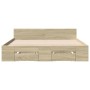 Cama con cajones madera ingeniería roble Sonoma 140x190 cm de vidaXL, Camas y somieres - Ref: Foro24-3280764, Precio: 184,27 ...