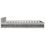 Cama con cajones madera ingeniería gris Sonoma 140x200 cm de vidaXL, Camas y somieres - Ref: Foro24-3280753, Precio: 183,11 €...