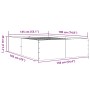 Estructura de cama madera de ingeniería marrón roble 135x190 cm de vidaXL, Camas y somieres - Ref: Foro24-3280950, Precio: 14...