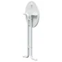Mesa alta de comedor madera ingeniería y acero blanco Ø60x110cm de vidaXL, Mesas de cocina y de comedor - Ref: Foro24-4008300...
