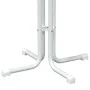 Mesa alta de comedor madera ingeniería y acero blanco Ø60x110cm de vidaXL, Mesas de cocina y de comedor - Ref: Foro24-4008300...