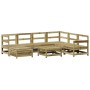 Juego de sofás de jardín 8 pzas madera de pino impregnada de vidaXL, Conjuntos de jardín - Ref: Foro24-3250575, Precio: 492,2...