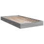 Estructura de cama madera de ingeniería gris Sonoma 90x190 cm de vidaXL, Camas y somieres - Ref: Foro24-842075, Precio: 61,92...
