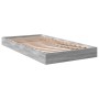 Estructura de cama madera de ingeniería gris Sonoma 90x190 cm de vidaXL, Camas y somieres - Ref: Foro24-842075, Precio: 61,92...
