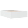 Estructura de cama madera de ingeniería blanca 135x190 cm de vidaXL, Camas y somieres - Ref: Foro24-3280944, Precio: 144,44 €...