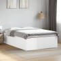 Estructura de cama madera de ingeniería blanca 135x190 cm de vidaXL, Camas y somieres - Ref: Foro24-3280944, Precio: 144,44 €...