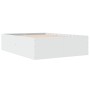 Estructura de cama madera de ingeniería blanca 135x190 cm de vidaXL, Camas y somieres - Ref: Foro24-3280944, Precio: 144,44 €...