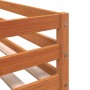 Litera con cortinas madera maciza pino blanco y negro 80x200 cm de vidaXL, Camas y somieres - Ref: Foro24-3284012, Precio: 18...
