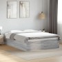 Estructura de cama madera de ingeniería gris Sonoma 120x190 cm de vidaXL, Camas y somieres - Ref: Foro24-3281047, Precio: 118...