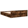 Cama con cajones madera de ingeniería roble ahumado 150x200 cm de vidaXL, Camas y somieres - Ref: Foro24-3280745, Precio: 173...