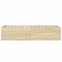 Estructura de cama madera de ingeniería roble Sonoma 90x200 cm de vidaXL, Camas y somieres - Ref: Foro24-3280967, Precio: 108...