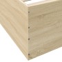 Estructura de cama madera de ingeniería roble Sonoma 90x200 cm de vidaXL, Camas y somieres - Ref: Foro24-3280967, Precio: 108...