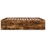Estructura de cama madera de ingeniería roble ahumado 180x200cm de vidaXL, Camas y somieres - Ref: Foro24-3280906, Precio: 15...