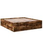 Estructura de cama madera de ingeniería roble ahumado 180x200cm de vidaXL, Camas y somieres - Ref: Foro24-3280906, Precio: 15...