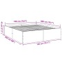 Estructura de cama madera de ingeniería roble ahumado 180x200cm de vidaXL, Camas y somieres - Ref: Foro24-3280906, Precio: 15...