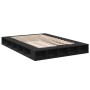 Estructura de cama madera de ingeniería negra 150x200 cm de vidaXL, Camas y somieres - Ref: Foro24-3280469, Precio: 156,80 €,...