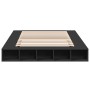 Estructura de cama madera de ingeniería negra 150x200 cm de vidaXL, Camas y somieres - Ref: Foro24-3280469, Precio: 156,80 €,...