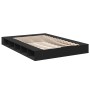 Estructura de cama madera de ingeniería negra 150x200 cm de vidaXL, Camas y somieres - Ref: Foro24-3280469, Precio: 156,80 €,...