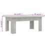 Mesa de centro madera contrachapada gris hormigón 100x60x42 cm de vidaXL, Mesas de centro - Ref: Foro24-801183, Precio: 61,87...