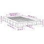 Estructura de cama madera de ingeniería negra 150x200 cm de vidaXL, Camas y somieres - Ref: Foro24-3280469, Precio: 156,80 €,...
