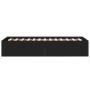 Estructura de cama madera de ingeniería negra 90x190 cm de vidaXL, Camas y somieres - Ref: Foro24-3281064, Precio: 94,97 €, D...