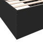 Estructura de cama madera de ingeniería negra 90x190 cm de vidaXL, Camas y somieres - Ref: Foro24-3281064, Precio: 94,97 €, D...