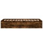 Estructura de cama madera de ingeniería roble humo 100x200 cm de vidaXL, Camas y somieres - Ref: Foro24-3281053, Precio: 97,8...