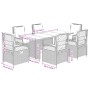 Set comedor de jardín 7 pzas con cojines ratán sintético beige de vidaXL, Conjuntos de jardín - Ref: Foro24-3262932, Precio: ...