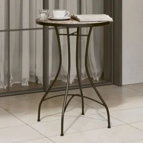Mesa bistró de mosaico cerámica terracota y blanco Ø50x70 cm de vidaXL, Mesas de jardín - Ref: Foro24-4003402, Precio: 102,61...