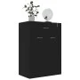 Mueble zapatero de madera contrachapada negro 60x35x84 cm de vidaXL, Zapateros y organizadores de calzado - Ref: Foro24-80107...