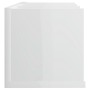 Estantería de pared CD contrachapada blanco brillo 75x18x18 cm de vidaXL, Estantes y estanterías - Ref: Foro24-801316, Precio...