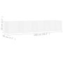 Estante de pared para CD contrachapada blanco 100x18x18 cm de vidaXL, Estantes y estanterías - Ref: Foro24-801319, Precio: 41...