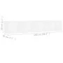 Estante de pared para CD contrachapada blanco 100x18x18 cm de vidaXL, Estantes y estanterías - Ref: Foro24-801319, Precio: 39...