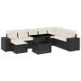 Set de sofás de jardín 8 piezas y cojines ratán sintético negro de vidaXL, Conjuntos de jardín - Ref: Foro24-3269356, Precio:...