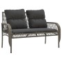 Set de sofás de jardín 4 pzas y cojines ratán sintético gris de vidaXL, Conjuntos de jardín - Ref: Foro24-368729, Precio: 297...