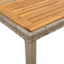 Set de comedor jardín 5 pzas con cojines ratán PE acacia gris de vidaXL, Conjuntos de jardín - Ref: Foro24-3278676, Precio: 3...