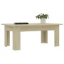 Mesa de centro madera contrachapada color roble 100x60x42 cm de vidaXL, Mesas de centro - Ref: Foro24-801182, Precio: 47,94 €...